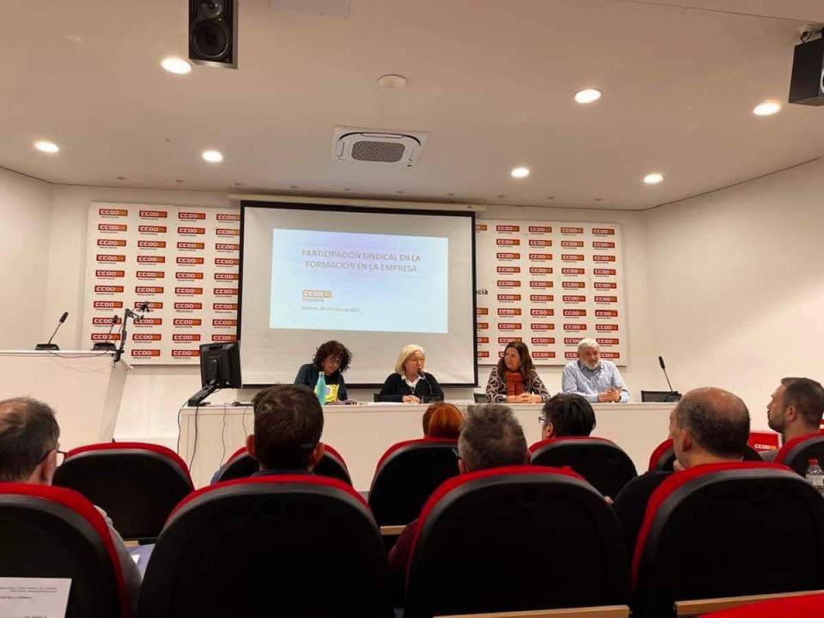 CCOO organiza unas jornadas formativas sobre Participacin sindical en la formacin en la empresa en Valencia